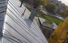 Частичный ремонт кровли дома по адресу ул. Стахановская, 42