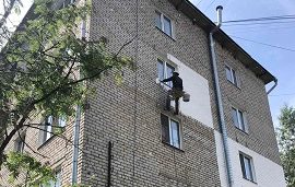 Утепление фасада дома по адресу ул. Стахановская, 44