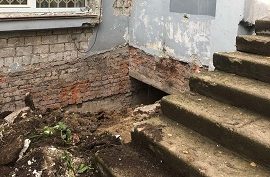Капитальный ремонт фундамента дома по адресу ул. Стахановская, 4