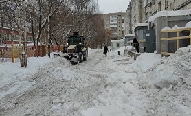 Механизированная уборка придомовой территории по адресу ул. Стахановская, 4
