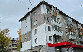 Локальное утепление стены дома по адресу ул. Стахановская, 44