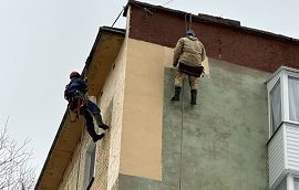 Утепление стен дома по адресу ул. Карпинского, 38
