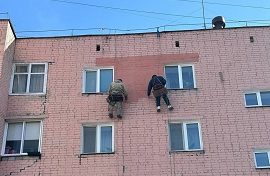 Частичное утепление стены дома по адресу ул. Танкистов, 8