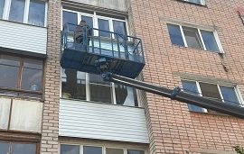 Ремонт обшивки балкона в доме по адресу ул. Танкистов, 10